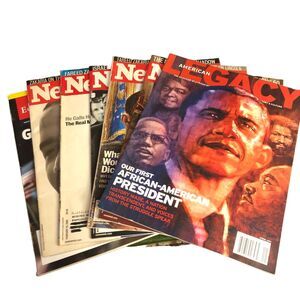 Lot of 8 Magazines featuring Barack Obama from 2008-09: Legacy, NewsWeek, etc…